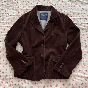 Brown corduroy blazer